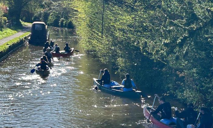 Duke of Edinburgh Trip students enjoying the water